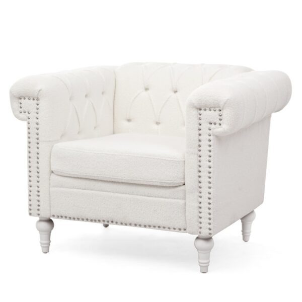 1 Seater Sofa - White
