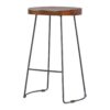 Industrial Chunky Bar Stool - Chestnut - Image 3