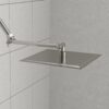 Luxury Rain Shower Head With Adjustable Arm, 10" Square, Stainless Steel - Brushed Nickel - Image 4