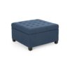 Isabella - Elegant Ottoman With Storage Functionality - Navy Blue Fabric - Image 7