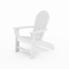 Adirondack Chair Premium HDPE Poly Lumber For Pool, Patio, And Garden Elegance - White - Image 5