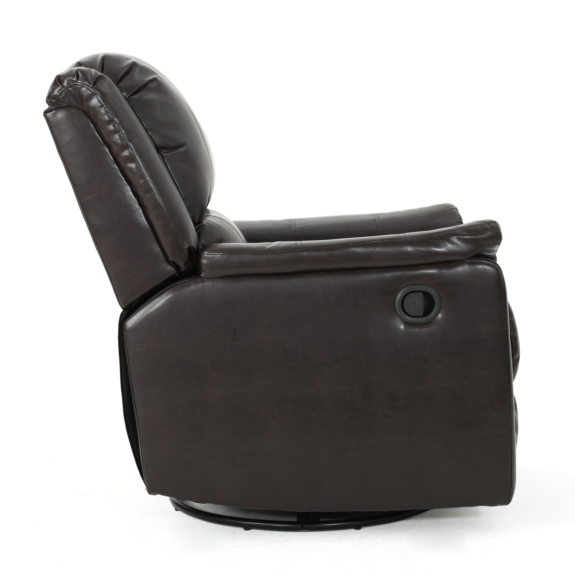 Glider Recliner With Swivel, Manual Reclining Chair - Brown - Image 11