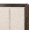 Queen Upholstered Headboard & Footboard With Traditional Styling - Beige - Image 4