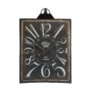 Large Vintage Rectangular Wall Clock With Numerals, Home Decor Accent Clock - White / Black - Image 2