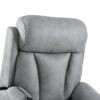 35.4" Electric Power Lift Recliner Chair, Fabric Recliner Chair, Home Theater Seating, Living Room Chair, Side Pocket, Remote Control - Light Gray - Image 25