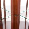 Corner Curio Cabinet With Lights, Adjustable Tempered Glass Shelves, Mirrored Back, Display Cabinet (E26 Light Bulb Not Included) - Walnut - Image 13