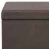 Avalon - Extra Large Storage Ottoman Bench - Distressed Brown - Image 6