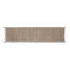 Outdoor Modern Aluminum Dining Bench With Faux Wood Seat - Natural / Silver - Image 6