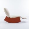 Modern Rocking Chair Recliner, Comfy Rocker Nursery Chair With Footrest, Accent Reading Chair, Upholstered Lounge Chair For Relaxing, Resting, Soft Padded Rocker For Indoor Living Room Bedroom - Orange - Image 9