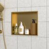 Shower Niche With Seamless Welding - Gold - Image 2