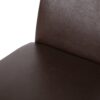 Contemporary Dining Chair (Set of 2) With Upholstery And Rubberwood Legs - Dark Brown - Image 14
