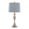 Ashland - Contemporary Table Lamp (Set of 2) - Nickel / Light Blue - Image 3