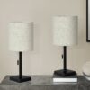 Lighting, Table Lamp, USB Port Included, Resin, Contemporary (Set of 2) - Black - Image 6