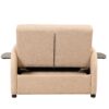 Versatile Pull Out Sofa Sleeper 3 In 1 With Wing Table & USB Charge Linen, Compact Design - Beige - Image 14