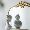 Arched Mirror With Metal Frame, Wall Mounted Mirror For Living Room Bedrrom - Gold - Image 6