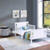 Connelly - Reversible Panel Toddler Bed - White, Rockport Gray - Image 6