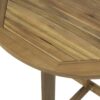 Outdoor Half Round Folding Bistro Table - Natural - Image 14