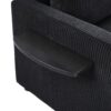 Twin Size Sofa Bed Sleeper Sofa Loveseat With Foldable Mattress, Side Table, Storage Pocket, USB Ports - Black - Image 17