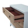 3 Drawers Hall Chest With Cane Fronts - Light Blue - Image 5