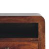 Chunky Floating Bedside Table - Dark Brown - Image 7