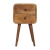 Mini Curved Nightstand - Oak - Image 8