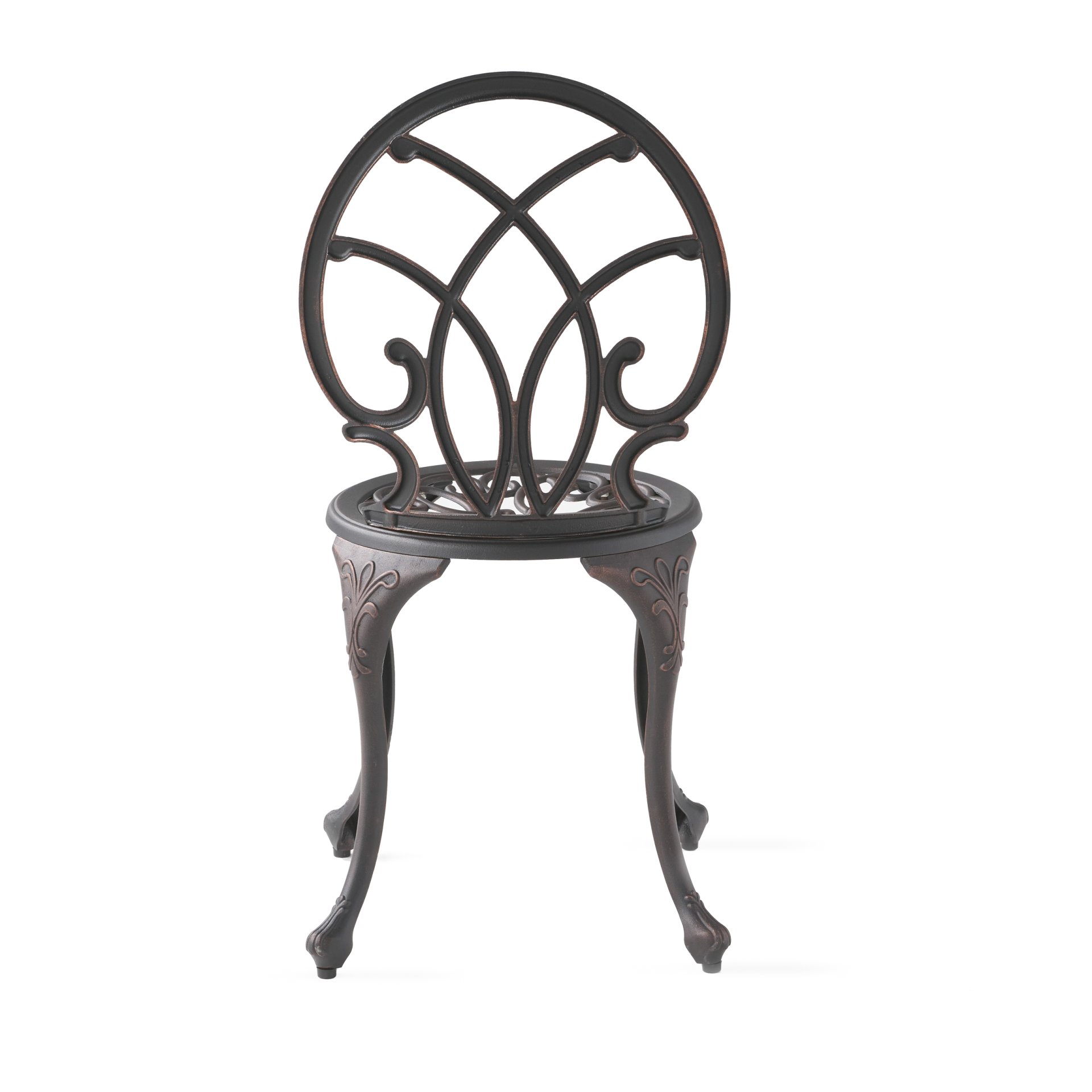 Charleston 3 Pieces Cast Bistro Set - Copper - Image 16