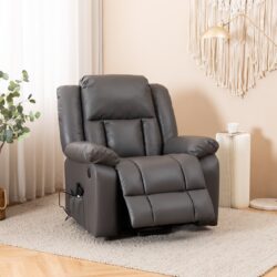 Electric Power Massage Recliner Chair - Dark Gray