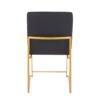 Fuji - Contemporary High Back Dining Chair (Set of 2) - Gold / Black - Image 5