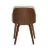 Bacci - Mid-Century Modern Dining / Chair - Walnut / Cream - Image 5