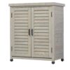 Potting - Bench With Storage Cabinet And Metal Table Top For Outdoor Patio, Garden Furniture Workstation - Gray - Image 19