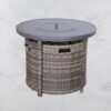 Outdoor Fire Pit Table With Lid - Gray Mix - Image 2