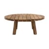 Coffee Table Durable Solid Acacia Wood - Natural Wood / Brown - Image 3