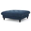 Madrid - Tufted Ottoman Footrest And Coffee Table Stand - Navy Blue - Image 5
