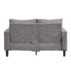 Modern Upholstered 2 Piece Sofa Set With 3 Seater And 2 Seater For Living Room - Light Gray - Image 10
