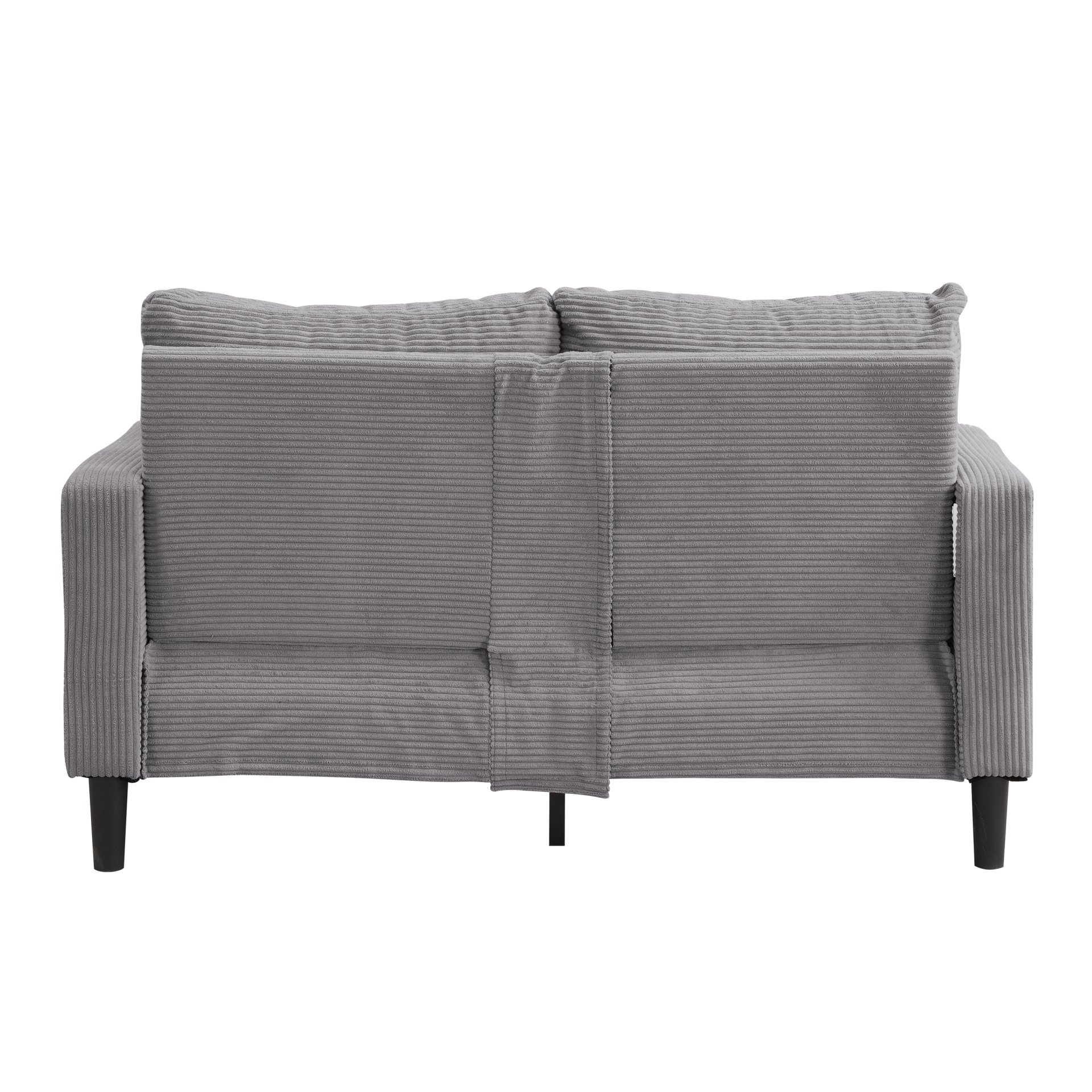 Modern Upholstered 2 Piece Sofa Set With 3 Seater And 2 Seater For Living Room - Light Gray - Image 10