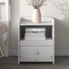 Twin Bed With Headboard And Footboard For Kids, Teens, Adults, With A Nightstand - White - Image 6