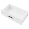 Tall Bathroom Cabinet With Drawer And Adjustable Shelves - White - Image 13
