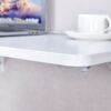 Laundry Room Folding Table Wall Mounted Folding Table For Small Spaces, Fold Down Desk, Workbench, Addition To Garage & Shed - White - Image 11