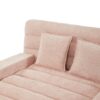 Chaise Bed Lounge Sofa Chair With Adjustable Backrest And LED Light Strip - Pink - Image 14