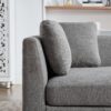 Wide Modern Double Sided Upholstered Chaise Lounge And 4 Throw Pillows - Gray - Image 12