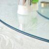 Double Layer Rotatable Round Glass Plate - Gold / Transparent - Image 18