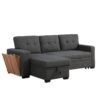 3 Piece Upholstered Sectional - Dark Gray - Image 7