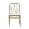 Outdoor Wicker Dining Chairs With Washable Cushion (Set of 2), Durable Rattan Chairs For Patio Color - Natural / Yellow - Image 5
