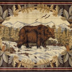 Nature's Nest - 2' X 3' Lodge Area Rug - Multi, Brown