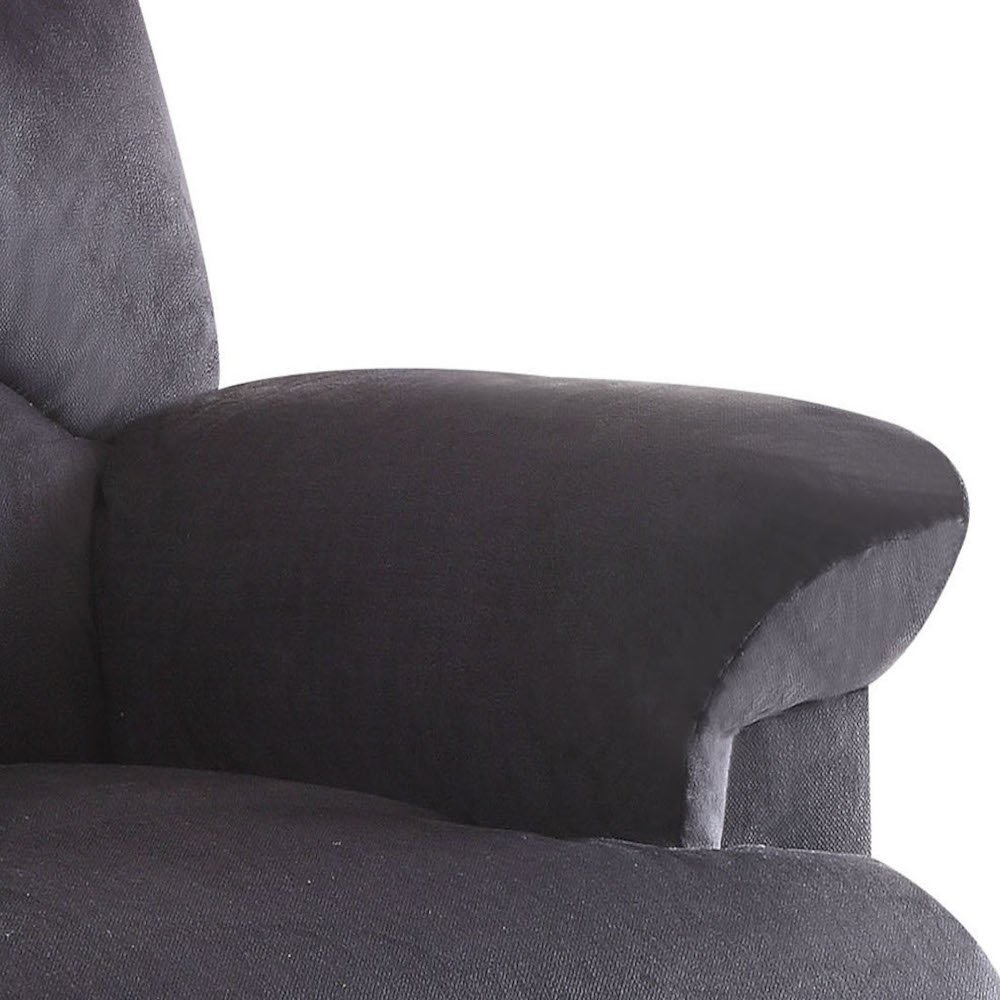Arcadia - Woven Motion Recliner - Black - Image 9