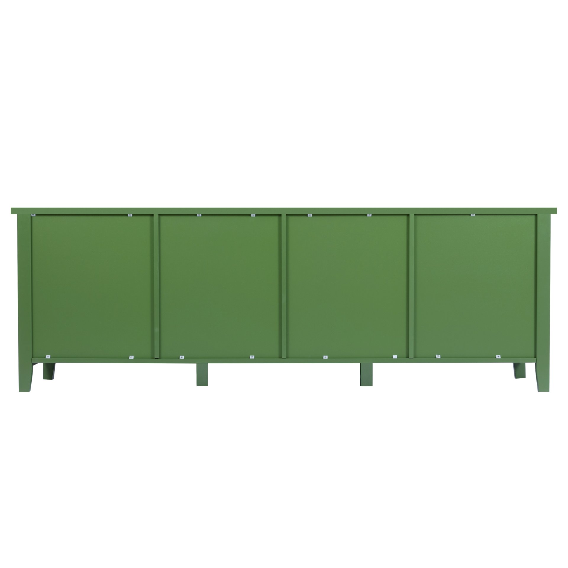 Stylish TV Cabinet, Entertainment CenterTV Stand, TVconsoletable, Media Console, Solidwood Frame, Changhong Glass Door, Metal Handle - Antique Green - Image 15