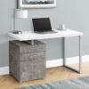 Computer Desk For Home Office, Laptop, Left, Right Set - Up, Storage Drawers - White - Image 3