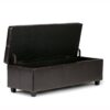 Kingsley - Large Storage Ottoman - Coffee Brown - Image 2