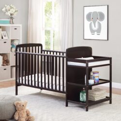 Ramsey - 3 In 1 Convertible Crib, Changer Combo - Espresso