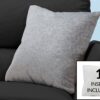 Pillows, Square, Insert Included, Decorative Throw, Hypoallergenic, Modern - Light Gray - Image 3